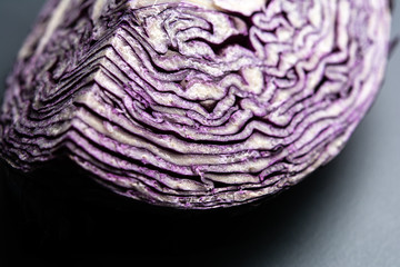 Obraz premium Red cabbage beautiful pattern