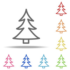 Obraz premium tree icon. Elements of Navigation in multi colored icons. Simple icon for websites, web design, mobile app, info graphics