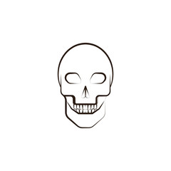 human skull icon. Element of desert icon for mobile concept and web apps. Hand draw human skull icon can be used for web and mobile