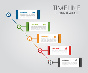 Fototapeta premium Infographic design template with place for your data. Vector illustration.