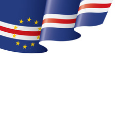 Cape Verde flag, vector illustration on a white background