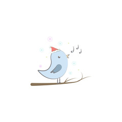 Christmas canary icon. Element of Christmas for mobile concept and web apps. Colored Christmas canary illustration can be used for web and mobile