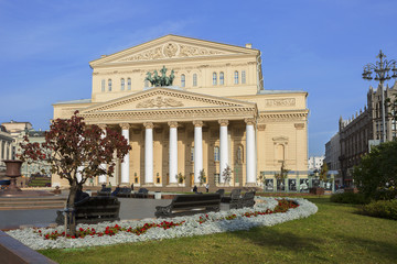 Fototapeta premium Moscow, Russia, Bolshoi theater. It is one of the largest Opera and ballet theatres in Russia and one of the most important in the world. 