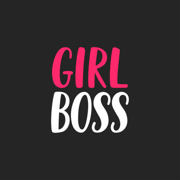 Girl boss lettering