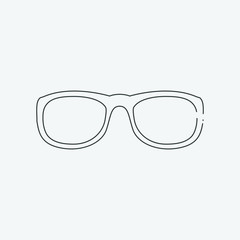 Fototapeta premium eyeglasses icon, vector illustration. line flat icon
