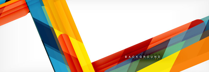 Obraz premium Abstract colorful lines, modern geometric background design