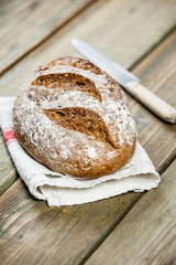 Freshly baked traditional bread