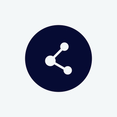 share icon, vector illustration. flat icon
