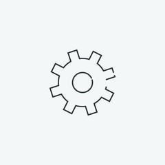 gear icon, vector illustration