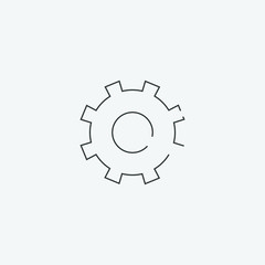 gear icon, vector illustration