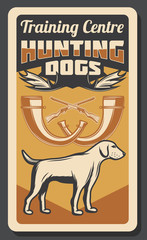 Hunting dog and hunt training center
