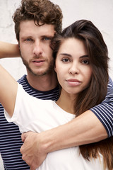 Obraz premium Seriously good looking couple, portrait