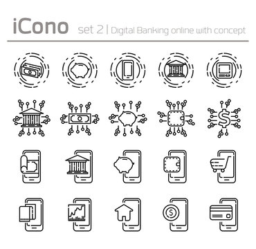 Digital Banking online with concept