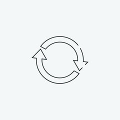 repeat icon, vector illustration