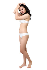 Fototapeta premium white bikini woman