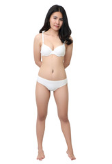 Obraz premium white bikini woman