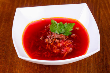 Russian borcht soup