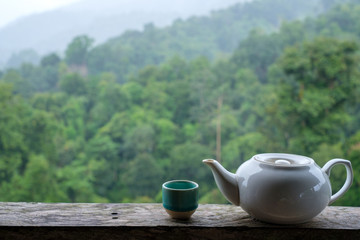 Classical asian hot tea set