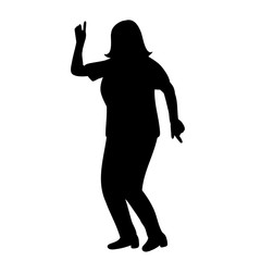 black silhouette of a woman dancing