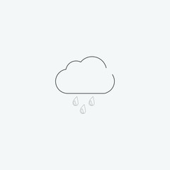 rain icon vector