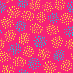 seamless pattern with abstract dots ornament