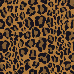 leopard seamless pattern, vector