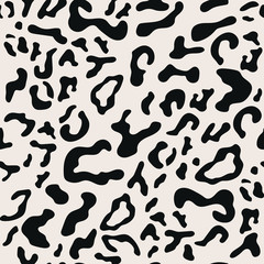 Naklejka na ściany i meble leopard seamless pattern, vector