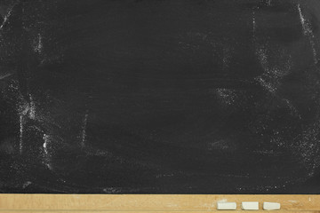 Old blank dirty blackboard .Empty Chalkboard Background with writing space 