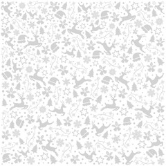 Happy New Year and Christmas background. Holidays vector illustration.