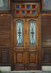 Obraz na płótnie Canvas old wooden door