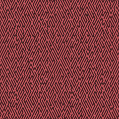 Labyrinth background. Geometric irregular backdrop. Abstract red seamless line maze pattern. 