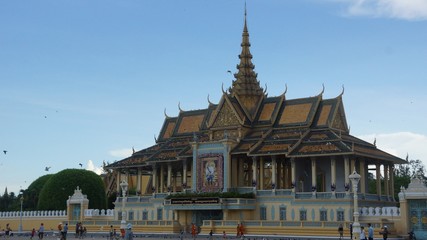 Fototapeta na wymiar Royal Palace Park in Phnom Penh, Cambodia
