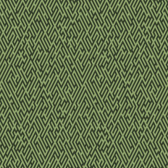 Labyrinth background. Geometric irregular backdrop. Abstract green seamless line maze pattern. 