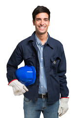 Smiling worker portrait