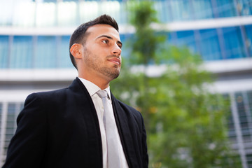 Fototapeta premium Smiling businessman