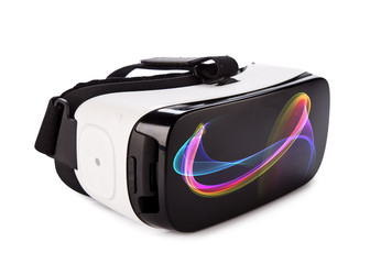 VR virtual reality glasses on white background © Lukas Gojda