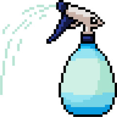 Fototapeta premium vector pixel art water spray bottle