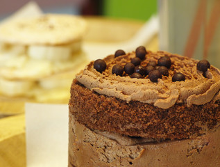 chocolate cake on a plate