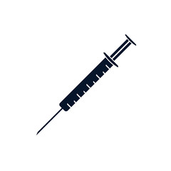 syringe vector icon isolated on white background