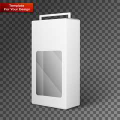 White Product Package Box Illustration