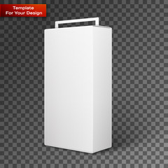 White Product Package Box Illustration