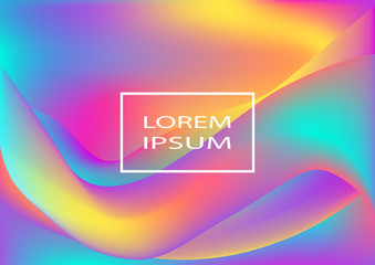 Fluid shapes. Wavy liquid background. Bright abstract backdrop concept. Trendy gradient waves design template vector Poster Layout Magazine Flyer Banner Brochure Product Cover