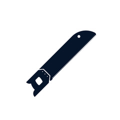 saw vector icon isolated on white background