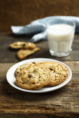 Homemade chocolate chip cookies