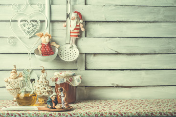 Christmas greetings cards, menu background.