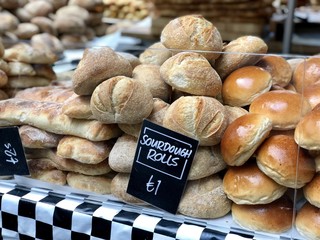 Sourdough rolls on sale at a good market