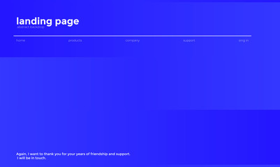Fototapeta premium Web site or mobile app landing page