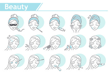 Fototapeta premium Beauty Make up Icon
