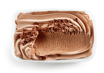 chocolate ice cream container
