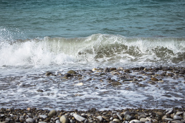 sea with high waves